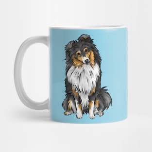 Sheltie | Shetland Sheepdog | Tricolour | Cute Dog Art Mug